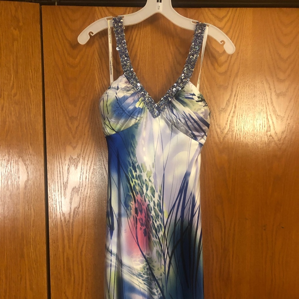 Multi color prom dress